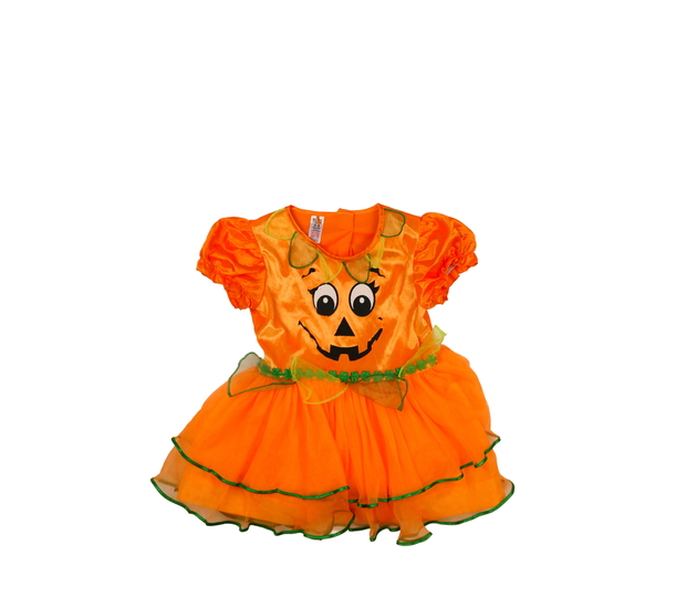 Oranžové halloween kostýmové šaty 