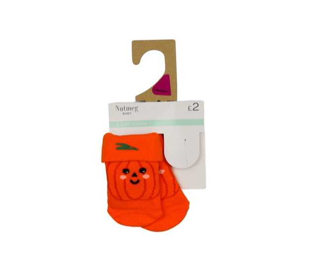 Nové oranžové halloween ponožky Nutmeg