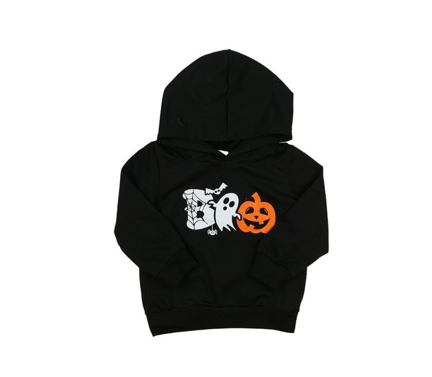 Černá slabá halloween mikina 