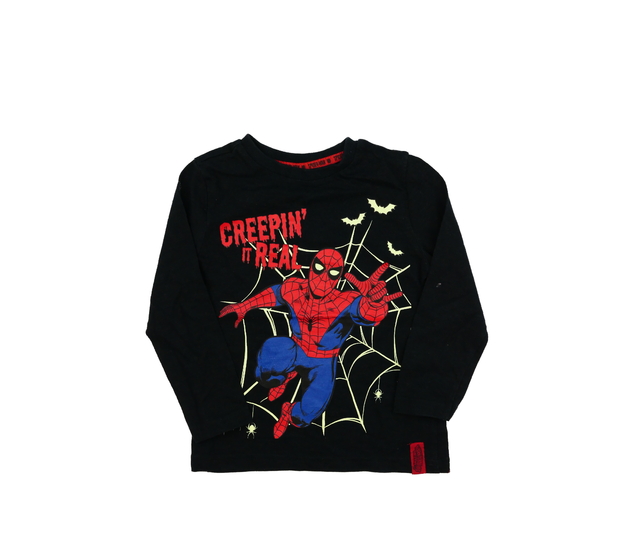 Černé halloween triko Spider-man