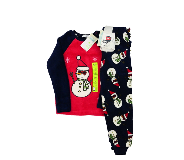 Nové teplé vánoční pyžamo se sněhuláky Primark 