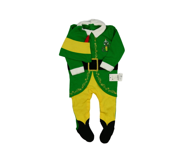 Nový zelený vánoční overal a čepička Elf George