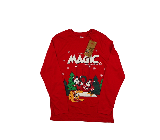 Nové červené vánoční triko Mickey Disney Primark 