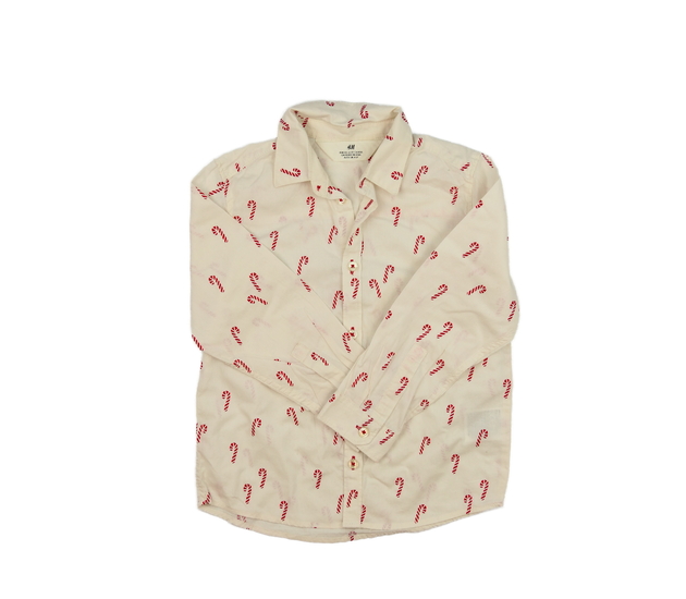 Krémová vánoční košile H&M