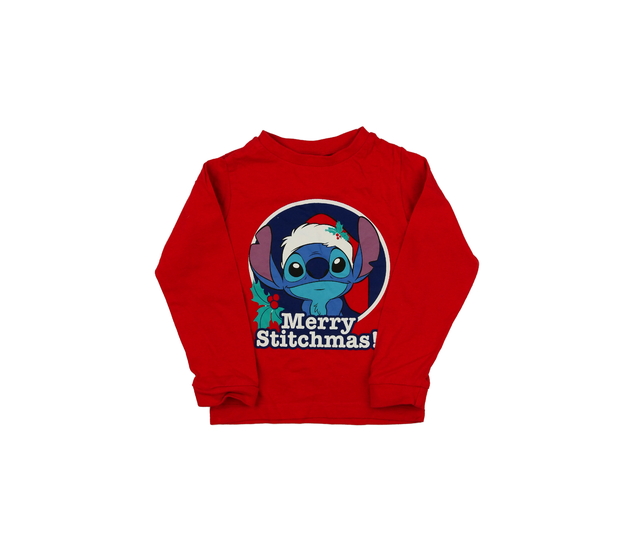 Červené vánoční triko Stitch Disney 