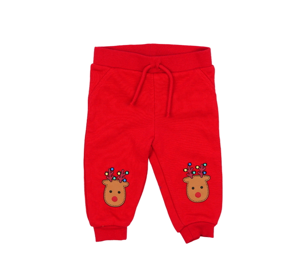 Červené vánoční tepláky Primark 