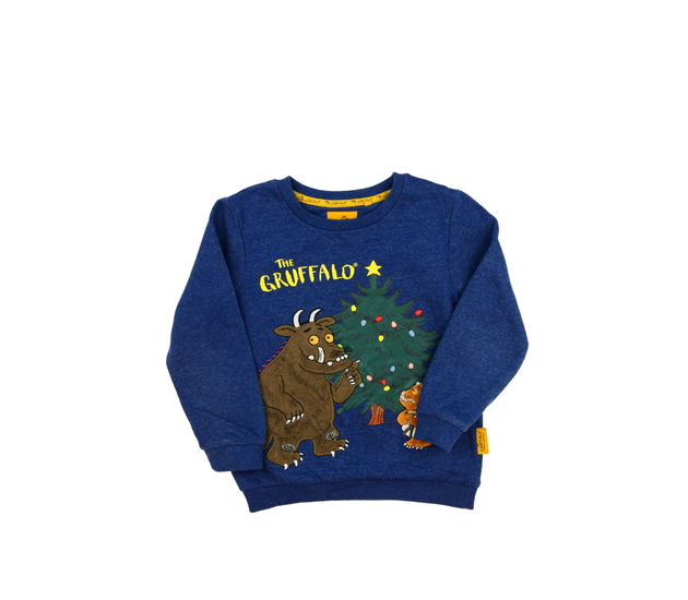 Modrá vánoční mikina Gruffalo Tu 