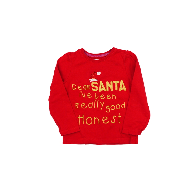 Červené vánoční triko Mothercare