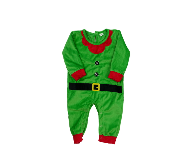 Zelený vánoční overal elf 