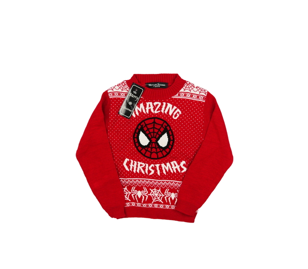 Nový červený vánoční svetr Marvel Spider-man 