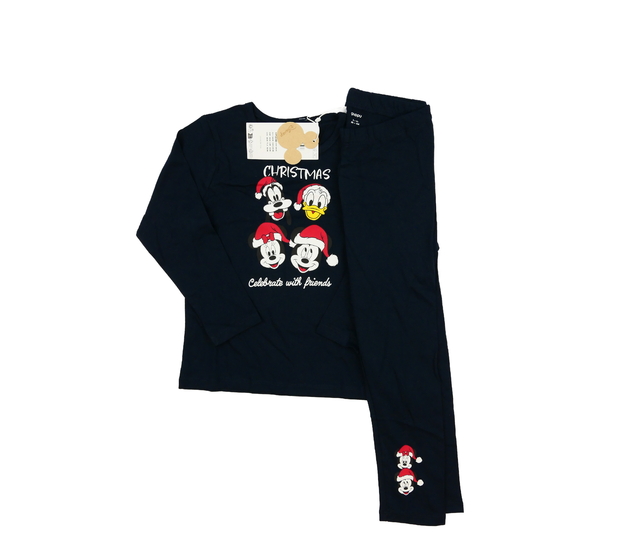 Nové tmavé vánoční pyžamo Mickey 