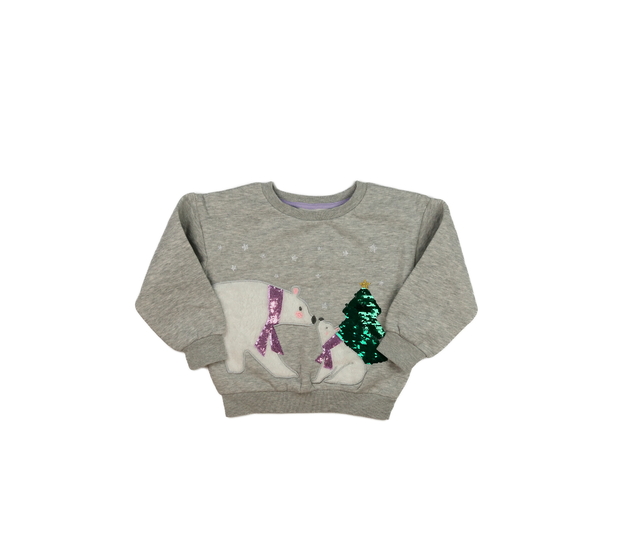 Šedá vánoční mikina s medvědy Primark 