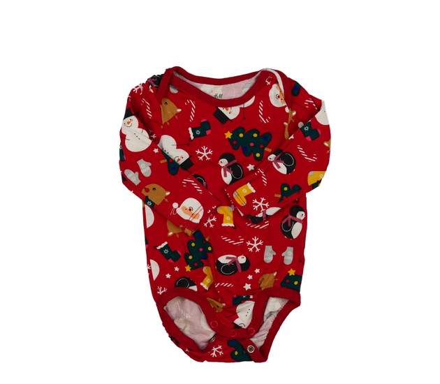 Červené vánoční body H&M