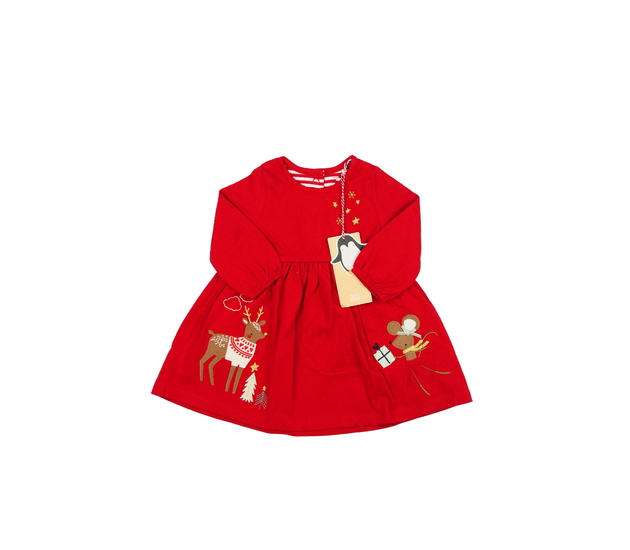 Nové červené vánoční šaty Mothercare