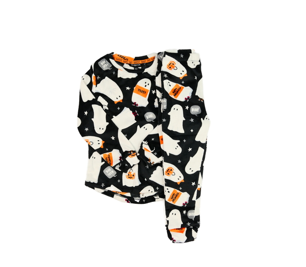 Černý hebký halloween set s duchy 