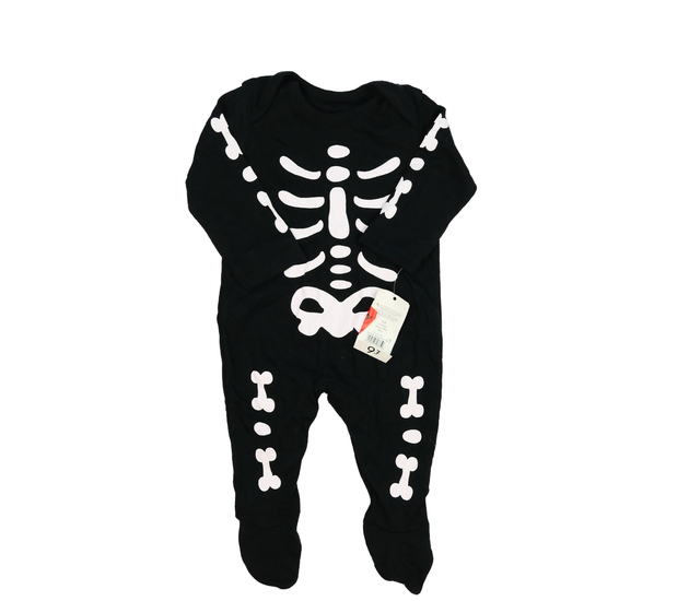 Nový černý halloween overal kostra George