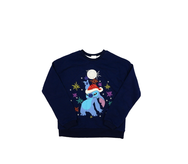 Nová modrá vánoční mikina Stitch George