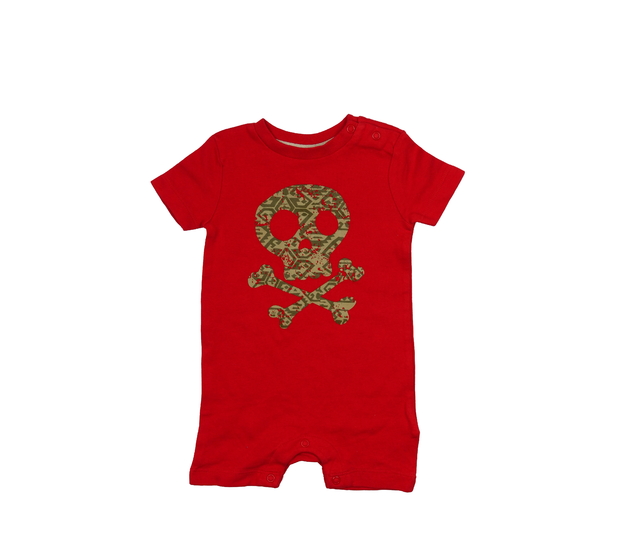 Červený overal s lebkou F&F