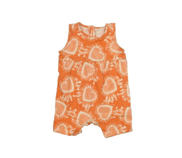 Oranžový overal se srdíčky Nutmeg