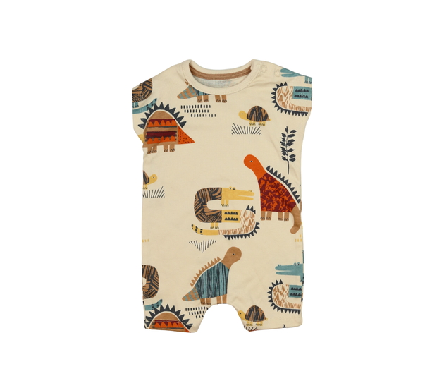 Krémový overal s dinosaury George