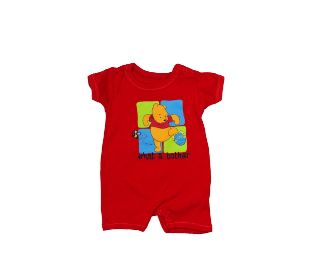 Červený overal Medvídek Pú Mothercare