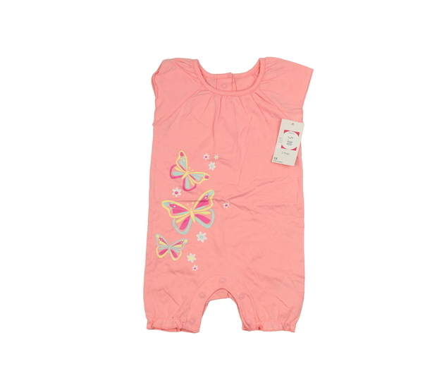 Nový růžový overal s motýlky 