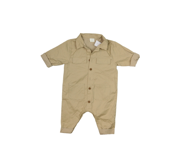 Hnědý košilový overal Next