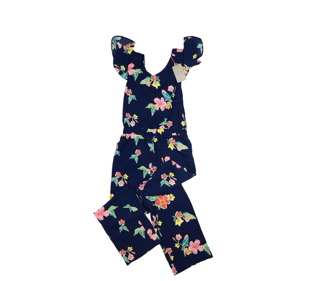 Nový tmavomodrý květinový letní overal John Lewis