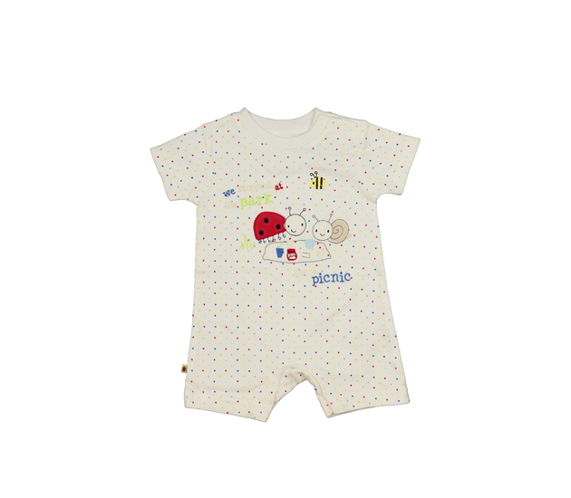 Bílý overal s beruškami M&Co