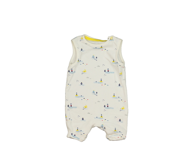 Bílý overal s námořní tématikou Mothercare