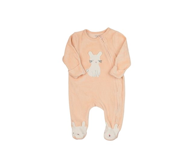 Růžový teplejší overal na zip M&S