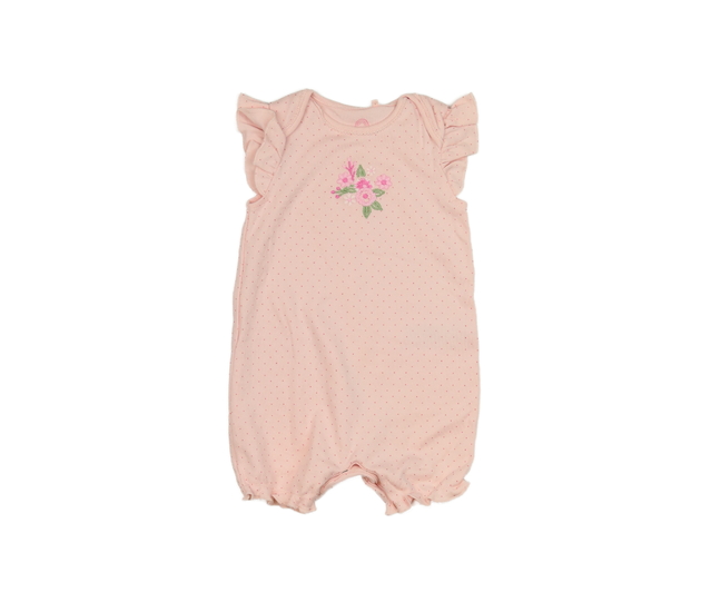 Růžový overal s květinou Next