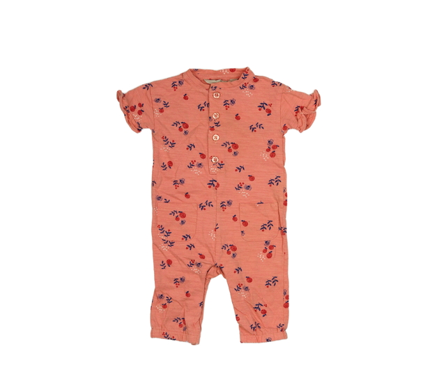 Růžový květinový overal John Lewis