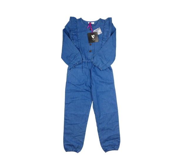 Nový společenský overal s volánky 