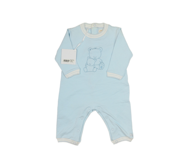 Nový modrý overal s medvědem