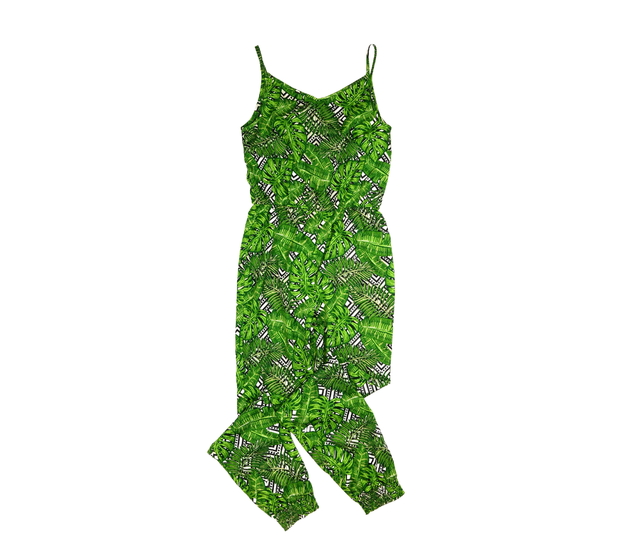 Zelený vzorovaný vzdušný overal M&Co