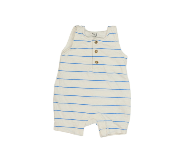 Bílý overal s modrými pruhy M&S