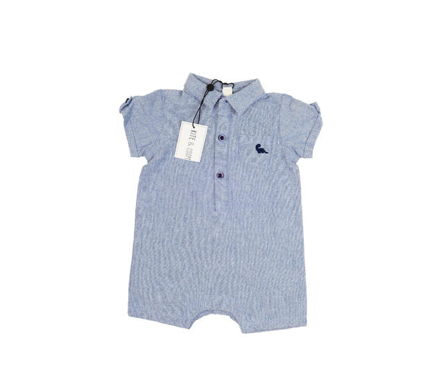 Nový modrý košilový overal 