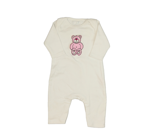 Bílý overal s medvědy