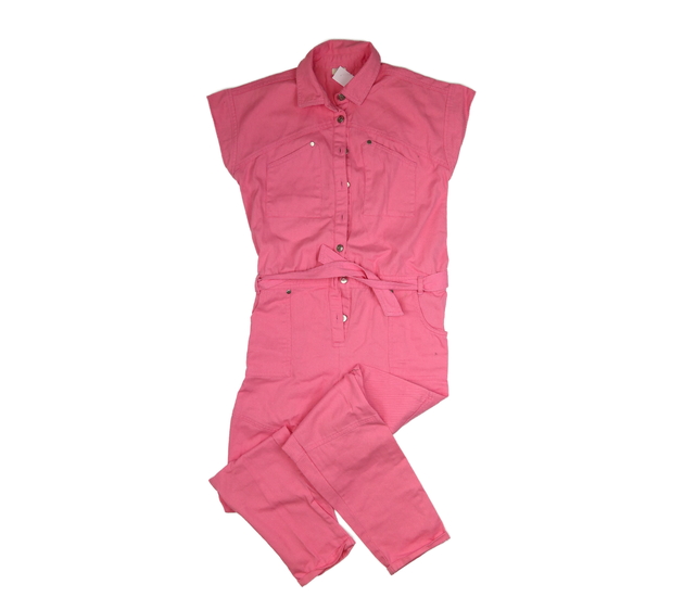 Růžový riflový overal River Island