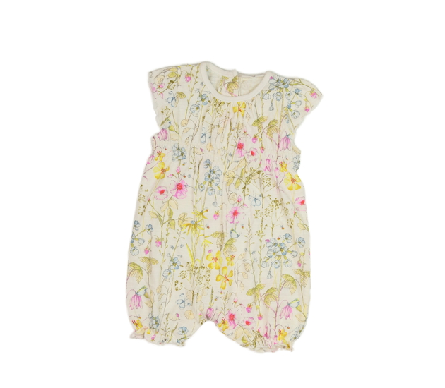 Světlý květinový overal Next