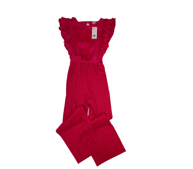 Nový sytě růžový společenský overal F&F