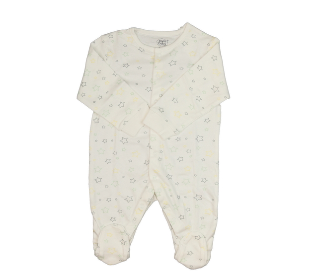 Krémový overal s hvězdami 