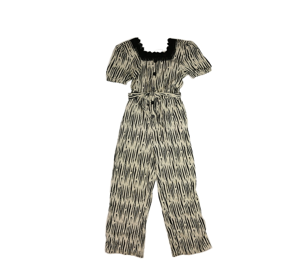 Světlý společenský overal s krajkou F&F