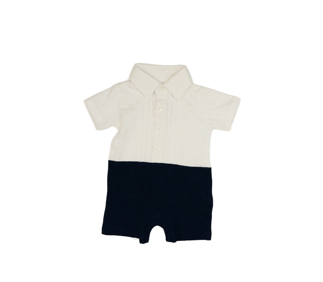 Bílomodrý overal s límečkem Primark