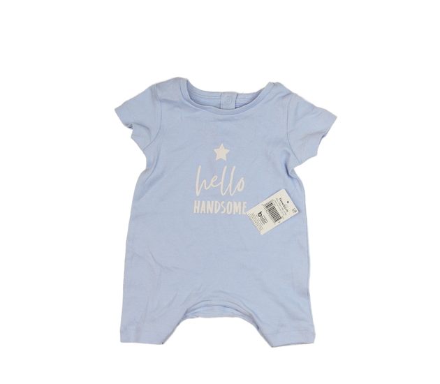 Nový modrý overal s nápisy 