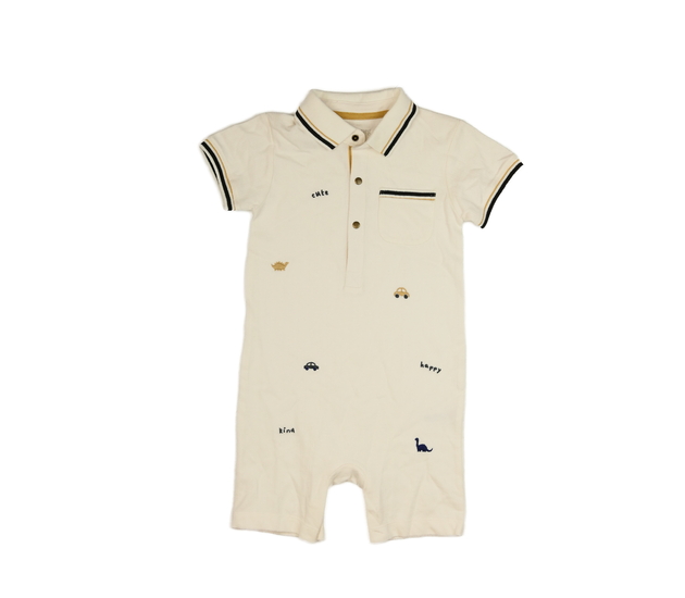 Nový krémový overal s výšivkami Nutmeg