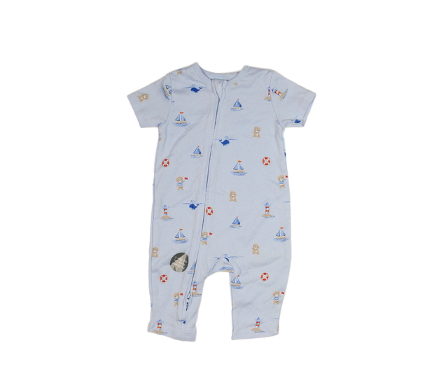 Modrý overal s medvídkem a plachetnicí Nutmeg