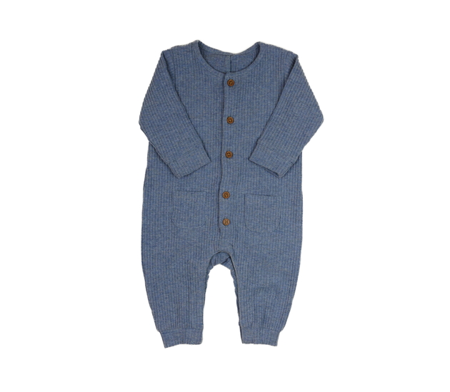 Modrý melírovaný silnější overal