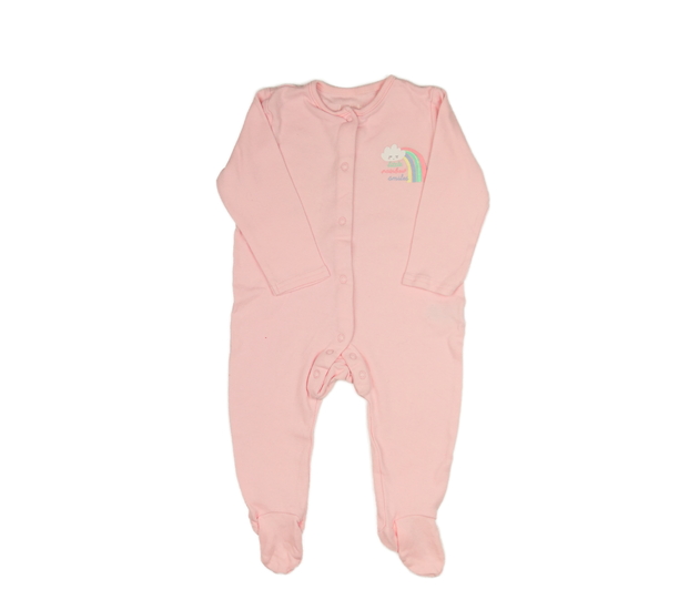 Růžový overal s duhou 